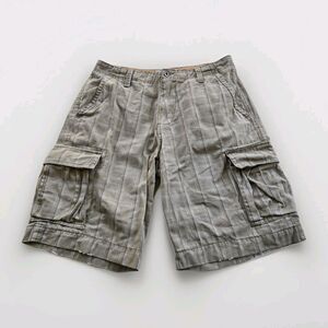 Plaid Cargo Shorts Broken In Vintage Style Utility Skater  90's/Y2k Size 34